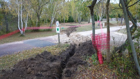 Passage de la route